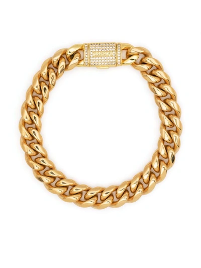 Shop Darkai Gold Cuban Bracelet Accessories In Metallic