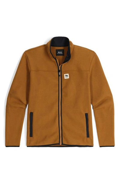 Shop Outdoor Research Tokeland Fleece Jacket In Bronze/ Black