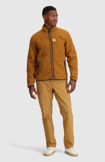 Shop Outdoor Research Tokeland Fleece Jacket In Bronze/ Black