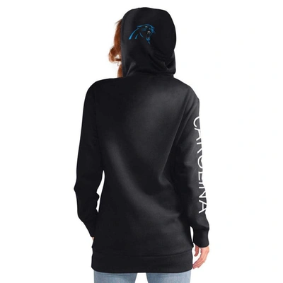 Shop G-iii 4her By Carl Banks Black Carolina Panthers Extra Inning Pullover Hoodie