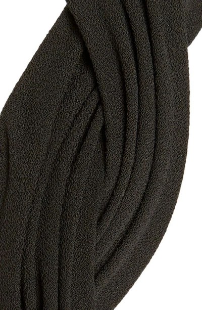 Shop Tasha Braided Pleated Headband In Black