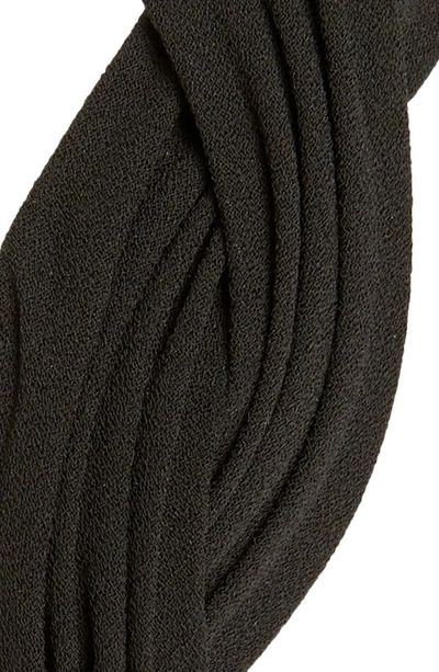 Tasha Braided Pleated Headband In Black