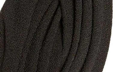 Tasha Braided Pleated Headband In Black