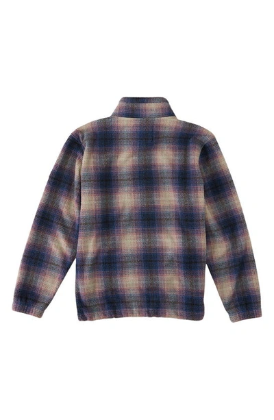 Shop Billabong Boundary Fleece Half-zip Pullover In Dark Blue