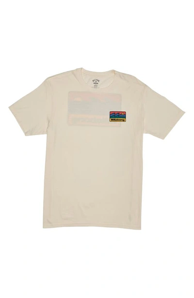 Shop Billabong Walled Logo Graphic T-shirt In Off White