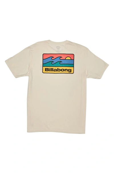 Shop Billabong Walled Logo Graphic T-shirt In Off White