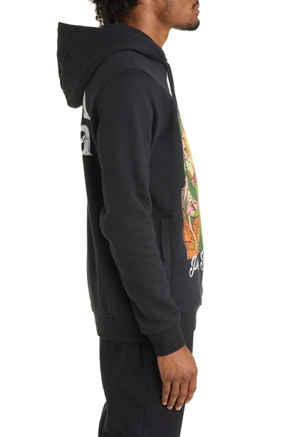 Shop Kappa Authentic Archer Graphic Hoodie In Jet-black