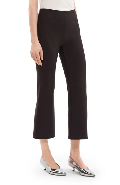 Shop Theory Core Kick Flare Crop Pants In Mink