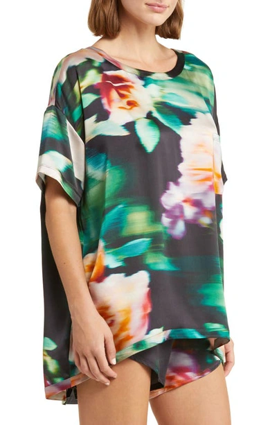 Lunya Washable Silk Short Pajamas In Aurora Garden