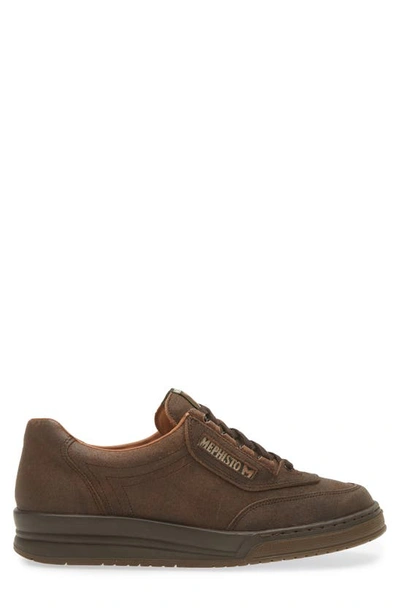 Mephisto Match Walking Shoe In Hazelnut Velour