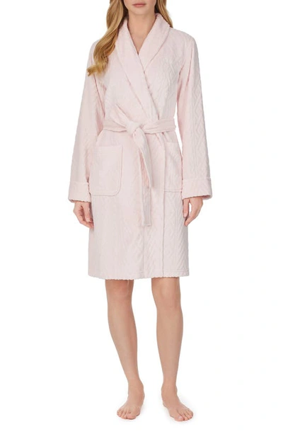 Ralph Lauren Custom Cotton Terry Cloth Robe In Pink