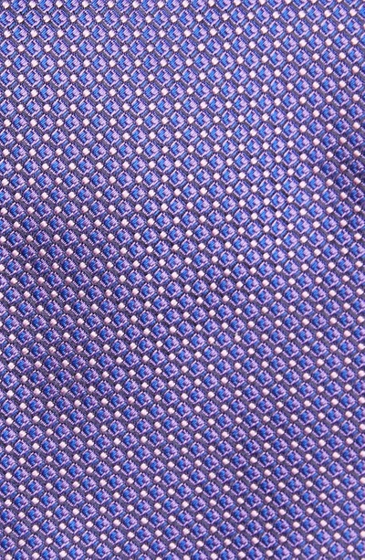 Shop Canali Geometric Silk Tie In Purple
