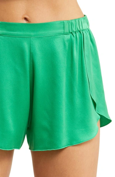 Lunya Racerback Washable Silk Short Pajamas In Glade Green