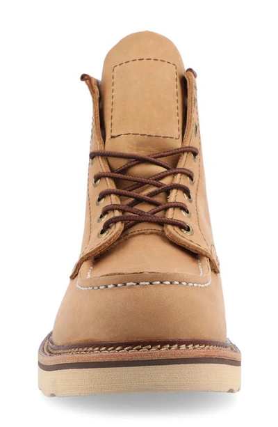 Shop Taft Leather Boot In Beige