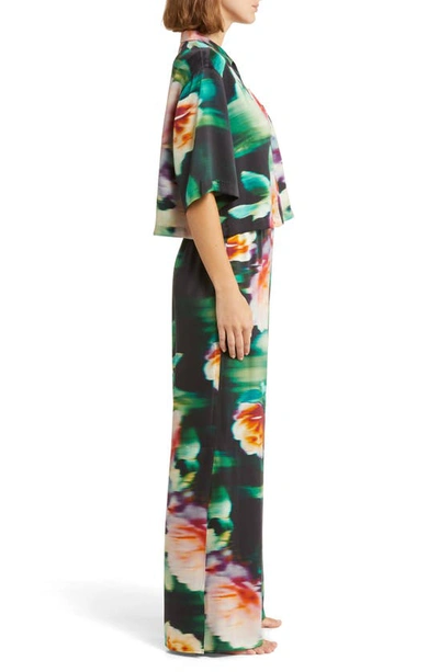 Lunya High Waist Washable Silk Pajamas In Aurora Garden