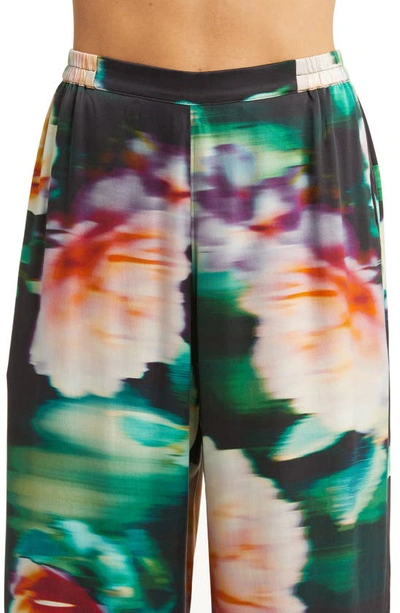 Lunya High Waist Washable Silk Pajamas In Aurora Garden