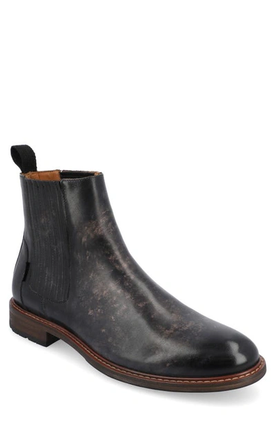 Shop Taft Leather Lug Sole Chelsea Boot In Midnight