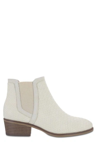 Shop Mia Amore Talya Chelsea Boot In Ivory Pyth