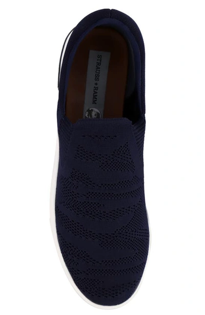 Shop Strauss And Ramm Slip-on Sneaker In Navy Camo