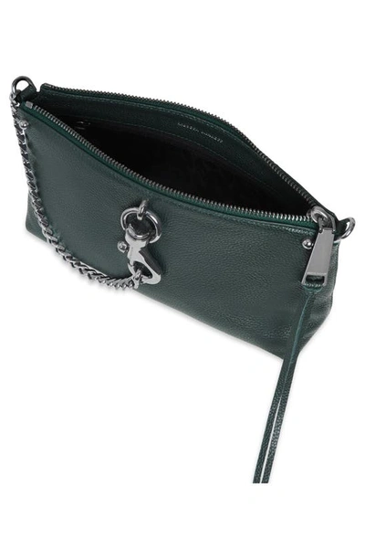 Shop Rebecca Minkoff Megan Leather Crossbody Bag In Deep Jade