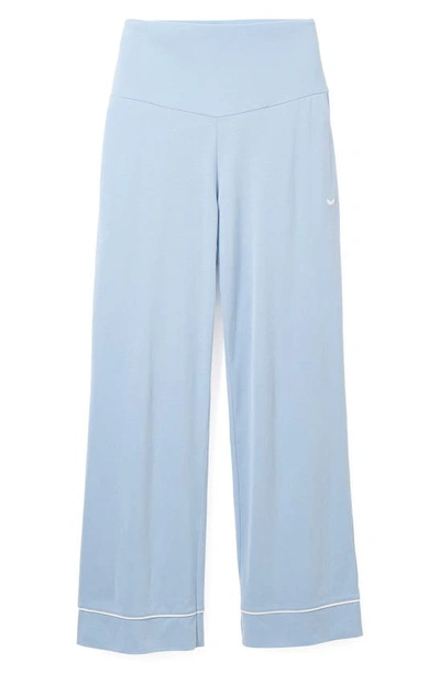 Shop Petite Plume Luxe Pima Cotton Maternity Pants In Periwinkle