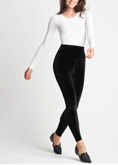 Yummie Velvet Shaping Legging In Black