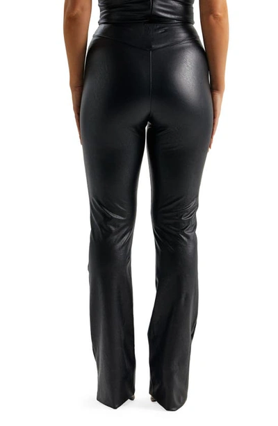 Shop Naked Wardrobe Faux The Love Of Bootcut Pants In Black