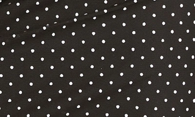 Shop ml Monique Lhuillier Peyton Dot Print Minidress In Black / White