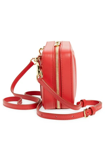 Shop Dolce & Gabbana Dg Logo Leather Camera Crossbody Bag In 8x052 Rosso