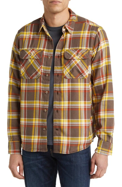 Shop Outdoor Research Feedback Plaid Flannel Overshirt In Hickory Plaid