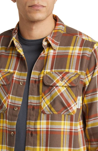 Shop Outdoor Research Feedback Plaid Flannel Overshirt In Hickory Plaid