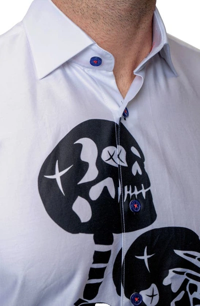 Maceoo Fibonacci Till Death White Button-up Shirt In White