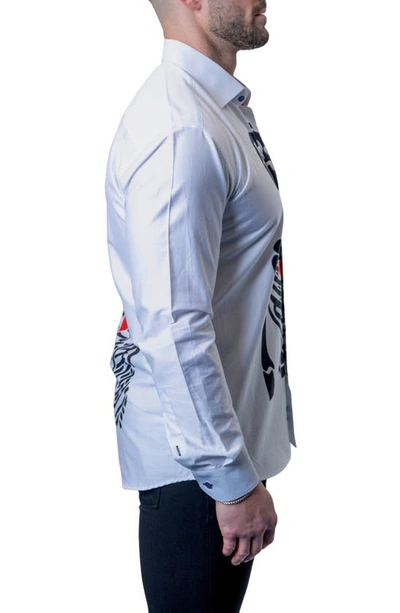 Maceoo Fibonacci Till Death White Button-up Shirt In White