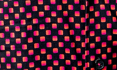 Shop Maceoo Einstein Diagonal Check Black Contemporary Fit Button-up Shirt