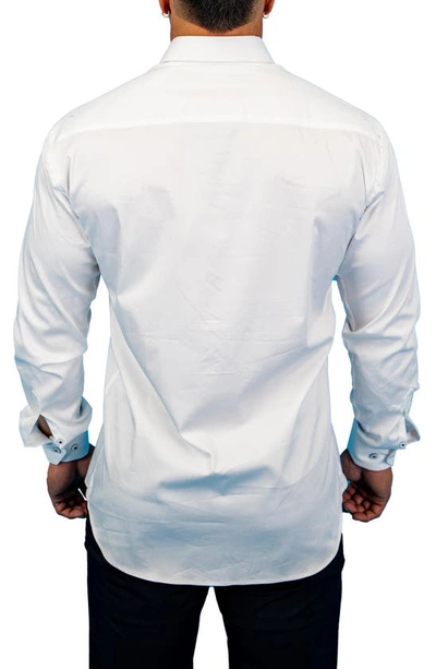 Shop Maceoo Fibonacci Solid Soft White Button-up Shirt