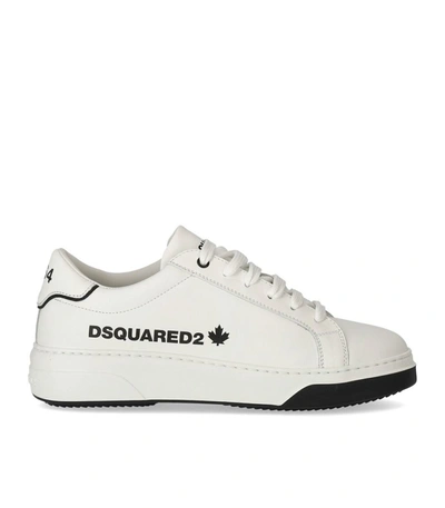 Shop Dsquared2 Bumper White Sneaker With Logo