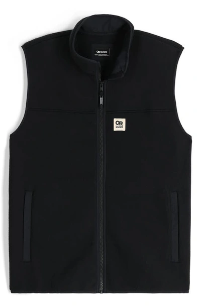 Shop Outdoor Research Tokeland Fleece Vest In Black