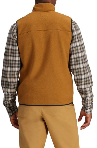 Shop Outdoor Research Tokeland Fleece Vest In Bronze/ Black