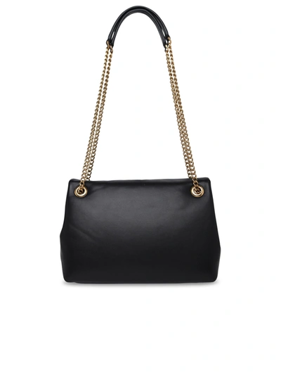 Shop Dolce & Gabbana Woman Medium Devotion Bag In Black Nappa Leather