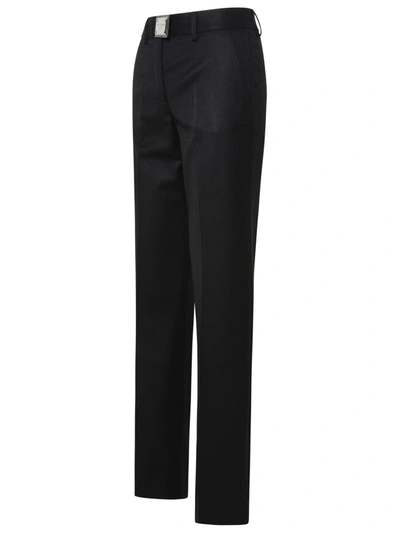 Shop Dolce & Gabbana Woman  Black Flannel Flare Pants