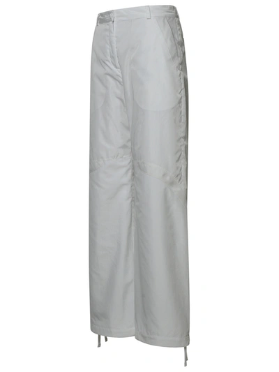 Shop Moncler Woman  White Nylon Pants