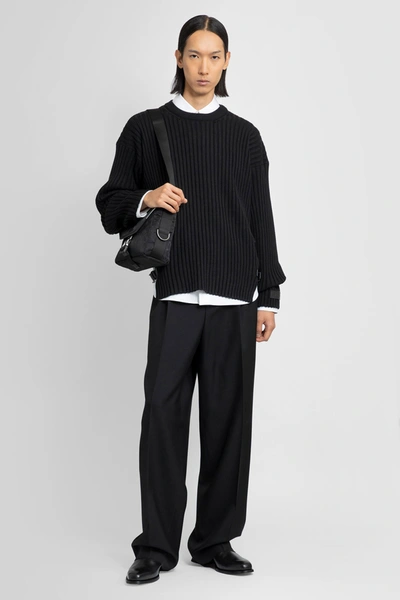Shop Versace Man Black Knitwear