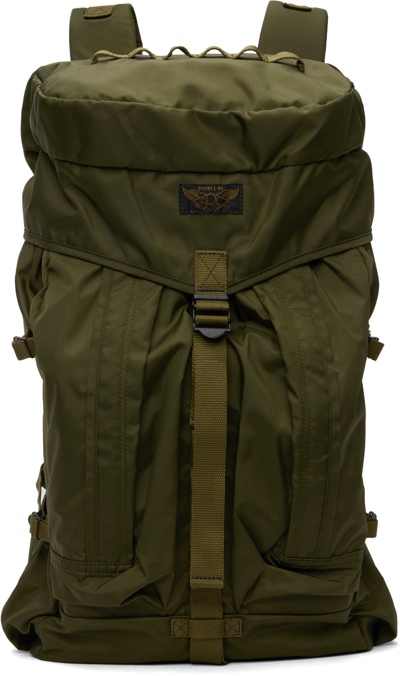 Shop Rrl Green Utility Backpack In Olive Drab