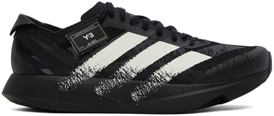 Shop Y-3 Black Takumi Sen 9 Sneakers In Black-white/black-wh