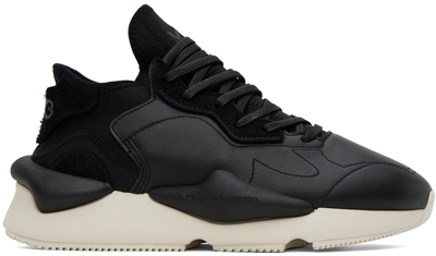 Shop Y-3 Black Kaiwa Sneakers In Black/black/off Whit