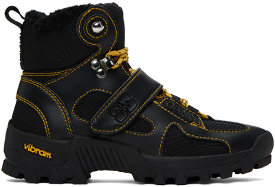 Shop Ganni Black Performance Hiking Boots