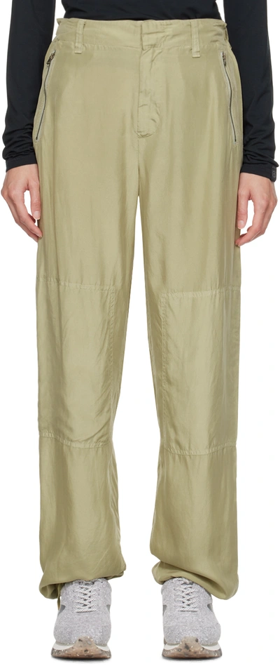 Rag & Bone Khaki Shawn Trousers In Khaki