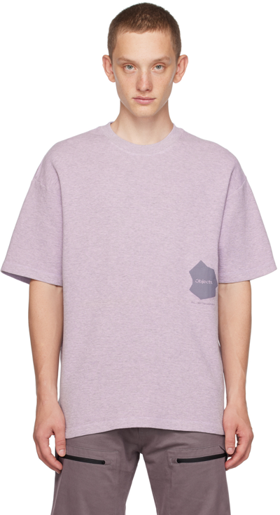 Shop Objects Iv Life Purple Print T-shirt In Lavender Marle