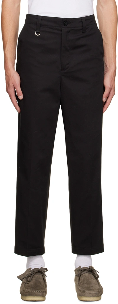 Shop Uniform Experiment Black Side Pocket Trousers