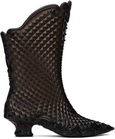 Y/project Black Melissa Edition Court Boots In Black